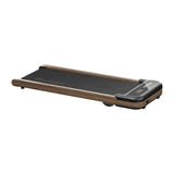 UREVO Spacewalk E4W - Tapis de course plat à finition effet bois, 12 cm, noir : panneau LED
