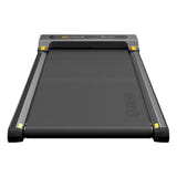 UREVO Spacewalk SP1 Lite - Tapis de course compact, bande de 102,4 cm, noir : position repliée 12 cm