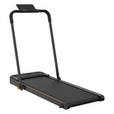 UREVO Strol 2E Smart - Tapis de course et de marche 2 en 1 pliable, noir : déplié