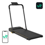 UREVO Strol 2E Smart - Tapis de course et de marche 2 en 1 pliable, noir