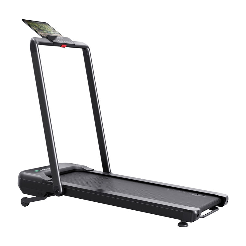 UREVO Strol 2S PRO - Tapis de course 2 en 1 inclinable à panneau tactile, noir - visuel 1