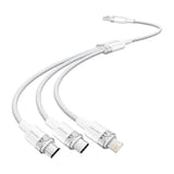 Vention CTPWG - câble de charge 3-en-1 3A, 1,5 m blanc : 3en1 Vention ctpwg 3 A blanc