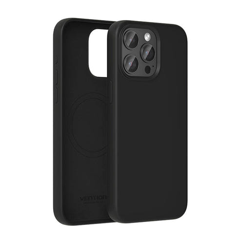 Vention KUFB0-40 - Coque silicone pour iPhone 15 Pro Max, noire : profil