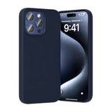 Vention KUFL0-30 - Coque silicone pour iPhone 15 Pro, bleue : profil