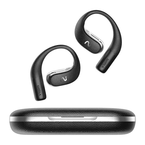 VIAIM Open Note - Écouteurs sans fil à oreille ouverte avec transcription et traduction IA, noir - visuel 1