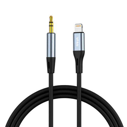 Vipfan L05 - Câble Lightning vers mini-jack 3,5 mm gris 1 m - visuel 1