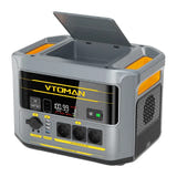 VTOMAN FlashSpeed 2400 - Station d'énergie portable 1408 Wh LiFePO4, 2400 W : batterie LiFePO4