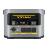 VTOMAN FlashSpeed 2400 - Station d'énergie portable 1408 Wh LiFePO4, 2400 W : prises et ports