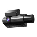 WOLFBOX i07 - Caméra embarquée 3 objectifs 2,5K avant, habitacle et arrière 1080p, Wi-Fi et GPS : support pare brise