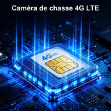 WONSDAR - caméra de chasse 4G solaire 2K, détection PIR : carte SIM
