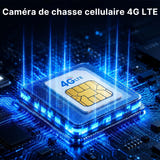WONSDAR - caméra de surveillance 4G solaire double objectif 4K : rotation 355