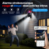 WONSDAR Caméra dôme Wi-Fi à trois objectifs - suivi automatique, IP66 : 3 objectifs installation