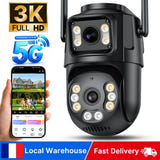 WONSDAR Caméra IP double objectif double écran - suivi automatique, IP66, Wi-Fi et RJ45 - visuel 1