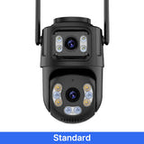 WONSDAR Caméra PTZ noire double objectif - détection humaine, Wi-Fi et RJ45 - visuel 1
