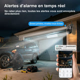 WONSDAR Caméra PTZ Wi-Fi 3 objectifs et double écran - détection humaine, vision nocturne couleur : rotation