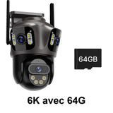 WONSDAR Caméra PTZ Wi-Fi triple objectif triple écran - suivi automatique, IP66 - visuel 1