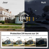 WONSDAR Caméra solaire 4G à double écran - suivi automatique, alertes en temps réel - visuel 4