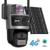 WONSDAR Caméra solaire 4G à double écran - suivi automatique, alertes en temps réel - visuel 1