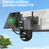 WONSDAR Caméra solaire 4G extérieure 4 MP, suivi automatique et carte SIM : boîtier