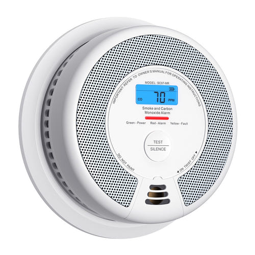 X-Sense SC07-MR - Détecteur de fumée et de monoxyde de carbone interconnectable : réseau alarmes sans fil Link Pro