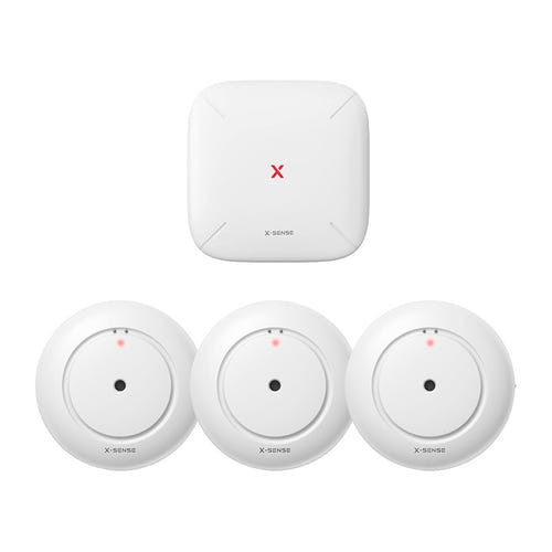 X-Sense SWS54 - Kit 3 détecteurs de fuite d'eau connectés et station : détecteur fuite eau sws54