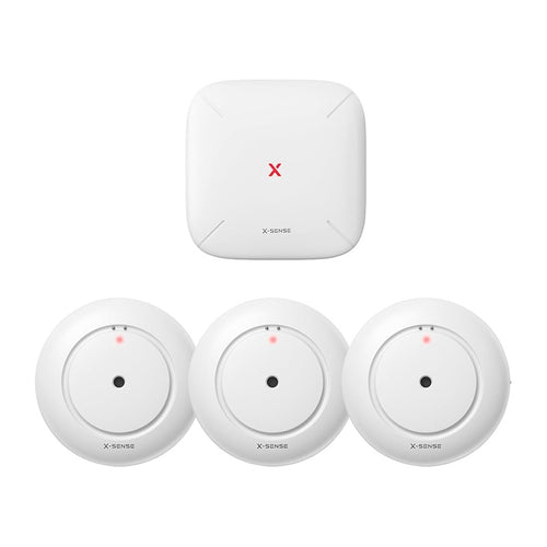 X-Sense SWS54 - Kit 3 détecteurs de fuite d'eau connectés et station : détecteur fuite eau sws54