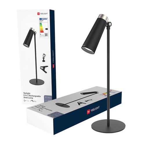 Yeelight 4-en-1 - Lampe de bureau rechargeable (clip, aimant, torche) : étagère liseuse