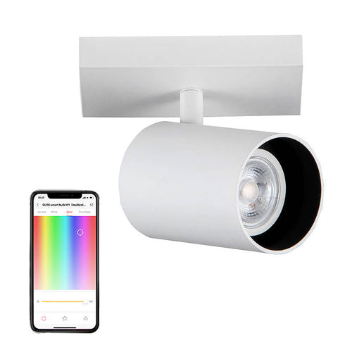 Yeelight YLDDL-0083 - spot de plafond connecté orientable, 1 lampe, blanc : orienté