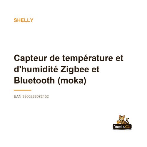 Shelly - Capteur de température et d'humidité Zigbee et Bluetooth (moka)