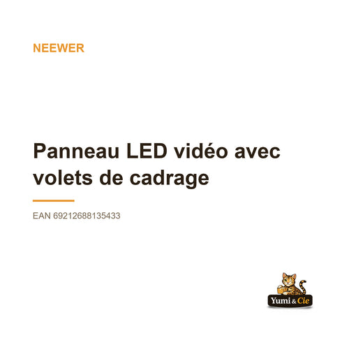 Neewer - Panneau LED vidéo avec volets de cadrage