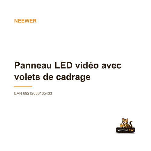 Neewer - Panneau LED vidéo avec volets de cadrage