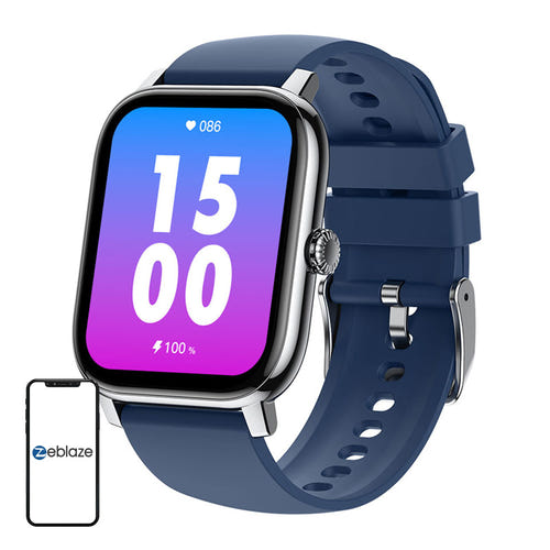 Zeblaze Btalk Pro - Montre connectée argentée 1,91 pouce avec appels : argent cadran
