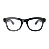 Zeblaze Eyewear Clear - Lunettes connectées IA à verres transparents : monture noire profil