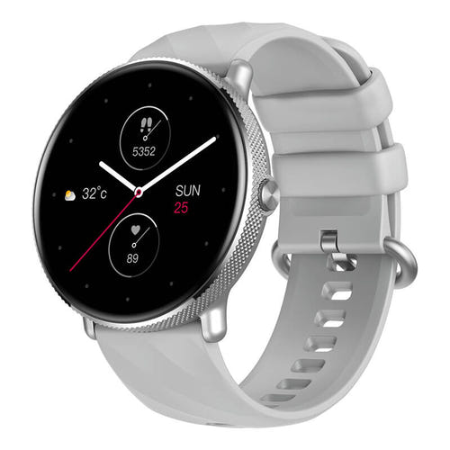 Zeblaze GTR 3 Pro - Montre connectée AMOLED 1,43 pouce argent : profil