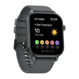 Zeblaze GTS 3 GPS - Montre connectée à GPS intégré grise : profil couronne