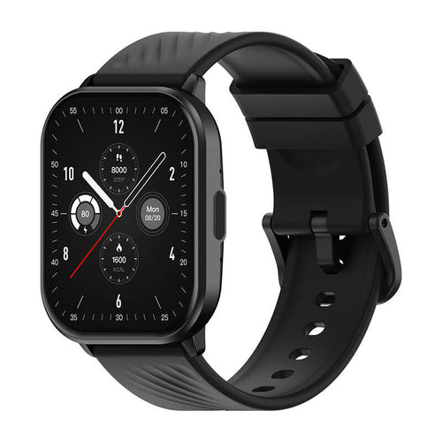 Zeblaze GTS 3 - Montre connectée 2,03 pouces noire avec appels Bluetooth : face avant