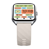 Zeblaze GTS 4 - Montre connectée AMOLED 1,94 pouce argentée : argent bracelet silicone