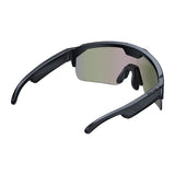 Zeblaze Q01 - Lunettes de sport connectées IA à verres argentés : argent branches et charnières
