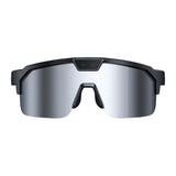 Zeblaze Q01 - Lunettes de sport connectées IA à verres argentés : argent profil monture