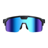 Zeblaze Q01 - Lunettes de sport connectées IA à verres bleus : bleu profil monture