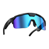 Zeblaze Q01 - Lunettes de sport connectées IA à verres bleus : bleu vue de face