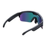 Zeblaze Q01 - Lunettes de sport connectées IA à verres violets : violet plaquettes silicone