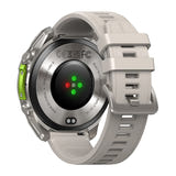 Zeblaze Vibe 8 Abyss - Montre connectée robuste AMOLED 1,43 pouce (grise) : bracelet silicone gris