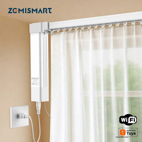 Zemismart ZM87 - moteur de rideau Wi-Fi avec rail électrique de 8,1 m : WiFi zemismart zm87 rail 8,1 m