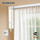 Zemismart ZM87 - Rail de rideau électrique Wi-Fi, 4,1 m, applications Tuya et Smart Life : WiFi 4,1 m galerie 1