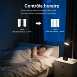 Zemismart ZM87 - Rail de rideau électrique Wi-Fi, 4,1 m, applications Tuya et Smart Life : WiFi 4,1 m galerie 6