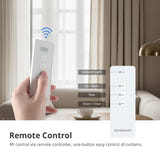 Zemismart ZM87 - Rail de rideau électrique Zigbee 3.0, appli, voix et télécommande RF : fixation