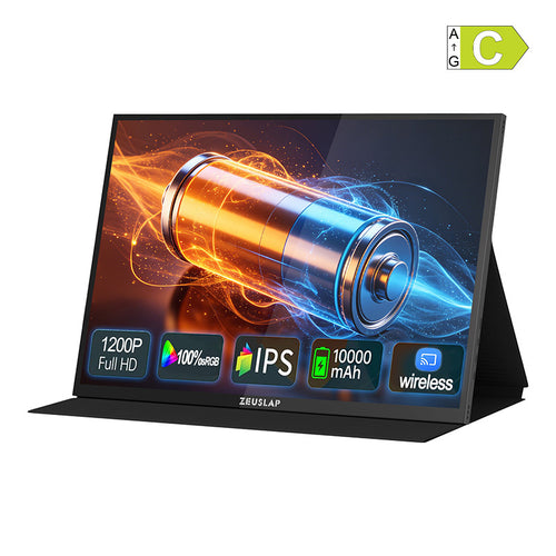 Zeuslap P16BT - Écran portable tactile 16 pouces avec batterie 10 000 mAh