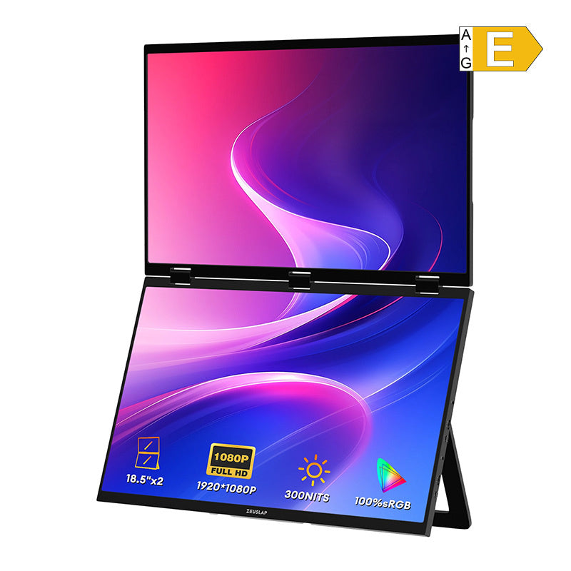 Zeuslap Z18W - Double écran portable pliable 18,5 pouces - visuel 1